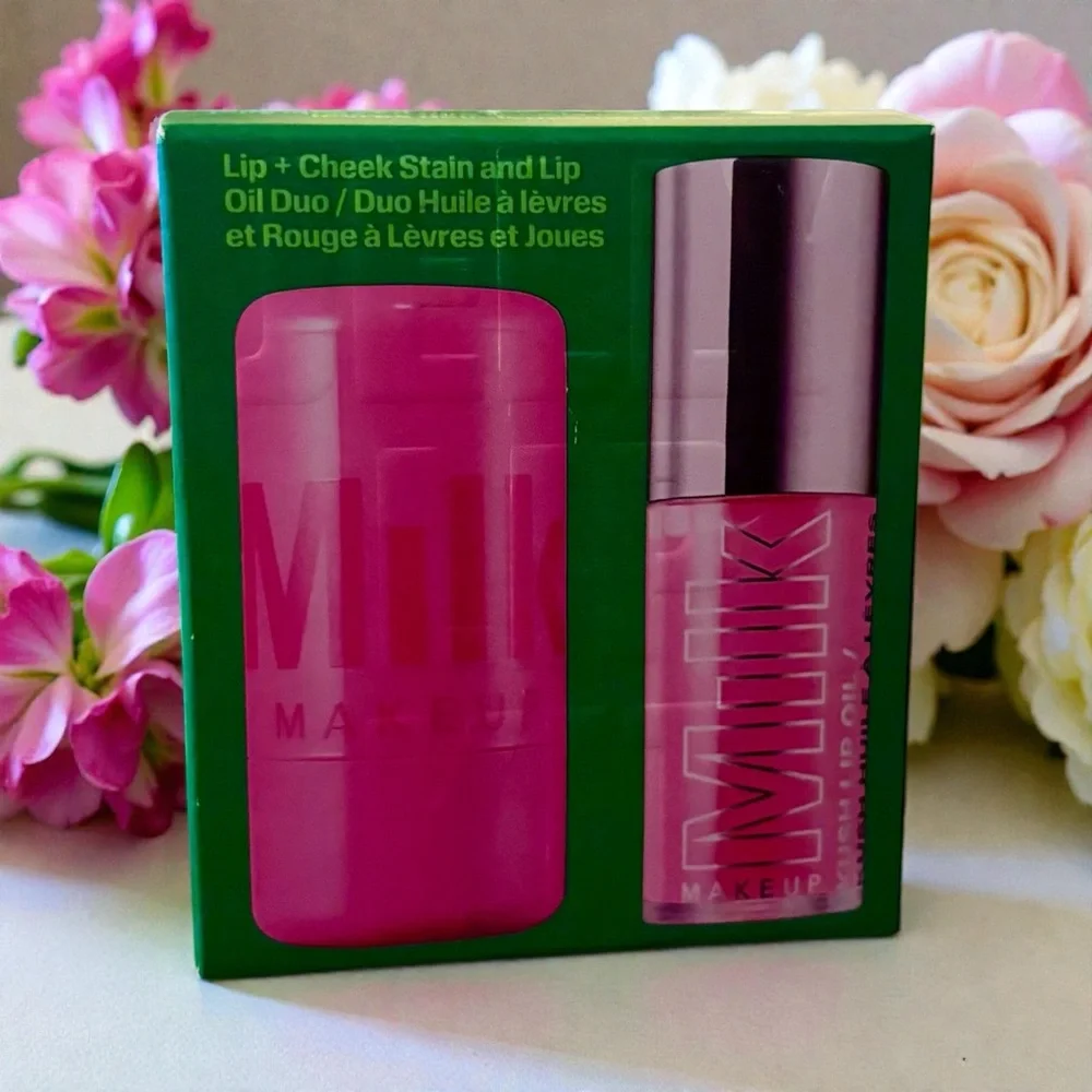💎 MILK MAKEUP The Jelly Lip Kit: Lip + Cheek Stain & Lip Oil Duo New In Box